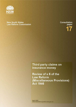 Consultation Paper 17: Third Party