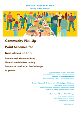 Social Innovation for Transitions in Food