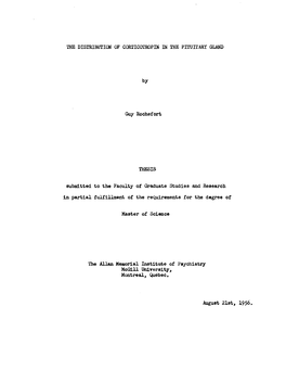 The Distribution of Corticotropin in the Pituitary Gland