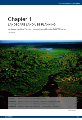 Section 1: Land Use Planning