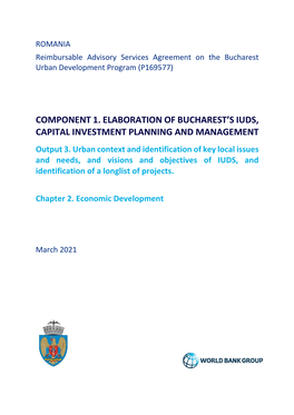 Component 1. Elaboration of Bucharest's Iuds, Capital Investment Planning and Management