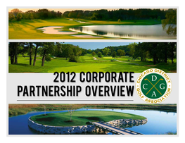 2012 Corporate Partnership Overview CDGA Partner Program