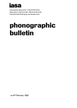 Phonographic Bulletin