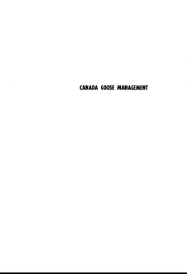 Canada Goose Management