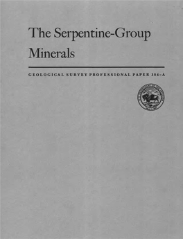 The Serpentine-Group Minerals