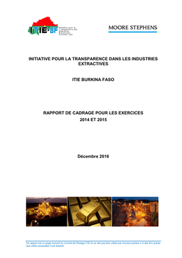 Rapport Cadrage Itie Bf 2014 2