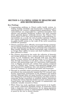 U.S.-China Links in Healthcare and Biotechnology