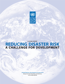 Reducing Disaster Risk: a Challenge for Development a Global Report