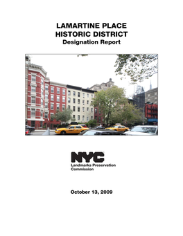 Lamartine Place Historic District Designation Report