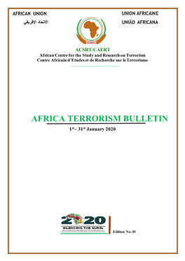 AFRICA TERRORISM BULLETIN 1St– 31St January 2020