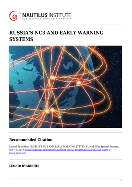 Russia's Nc3 and Early Warning Systems