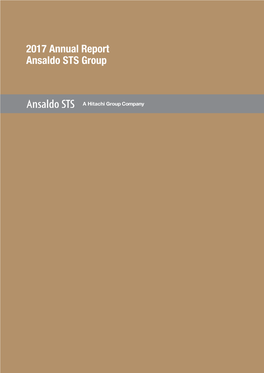 2017 Annual Report Ansaldo STS Group Ansaldo STS