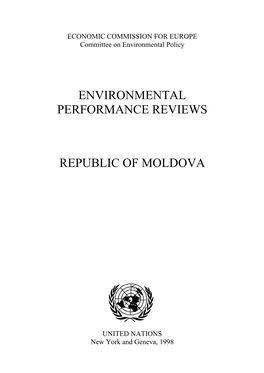 Environmental Performance Reviews Republic of Moldova
