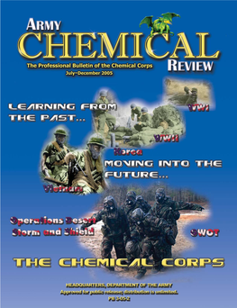 Army Chemical Review Submitting an Article To