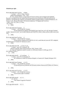 Per La Sigla Della Fonte Vocuniv: a Pasta La Data È: 1769, A