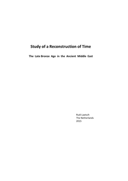 Study of a Reconstruction of Time