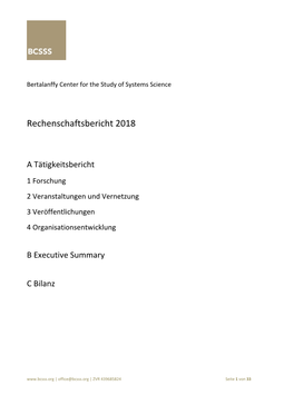 Rechenschaftsbericht 2018