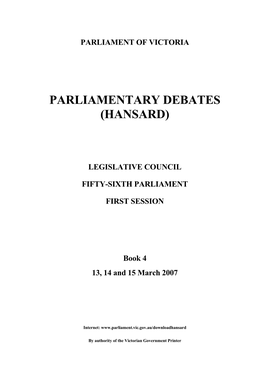 Book 4 13, 14 and 15 March 2007