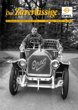 Das Magazin Der ALT-OPEL IG Von 1972 Ev 37. Jahrgang · Heft