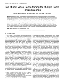 Tac-Miner: Visual Tactic Mining for Multiple Table Tennis Matches