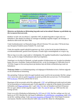 Oversigt Over Københavns Befæstning