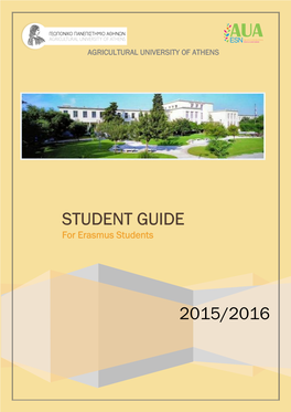 STUDENT GUIDE for Erasmus Students