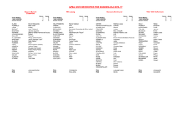 Apba Soccer Roster for Bundesliga 2016-17