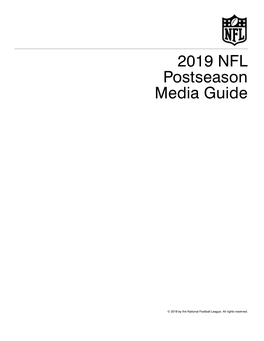 2019 NFL Postseason Media Guide