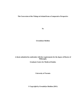 The Conversion of the Vikings in Ireland from a Comparative Perspective