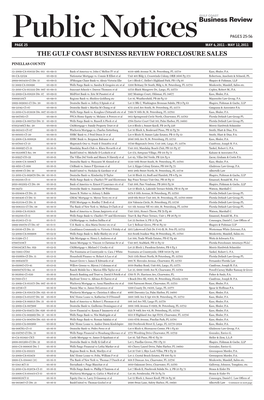 The Gulf Coast Business Review Foreclosure Sales