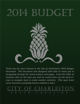 2014 Formal General Operating Budget