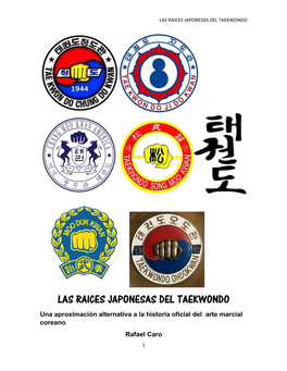 Las Raices Japonesas Del Taekwondo