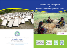 Forest-Based Enterprises & Success Cases in Bajura and Doti