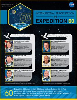 International Space Station Expedition 60