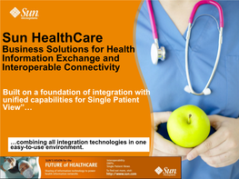 Sun's Healthcare Business Model – Solutions to Bridge Healthc