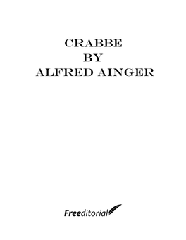 Crabbe by Alfred Ainger