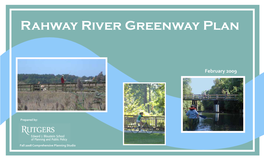 Rahway River Greenway Plan