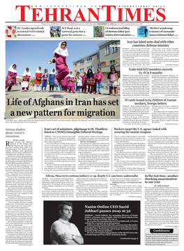 Life of Afghans in Iran Has Set a New Pattern for Migration