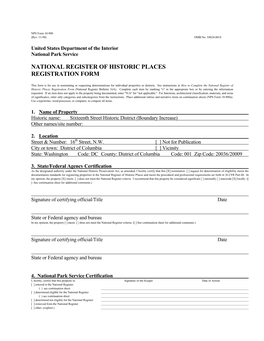 National Register of Historic Places Registration Form