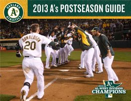 2013 Oakland A's Season in Review