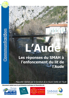 Les Réponses Du SMAH À L'enfoncement Du Lit De L'aude