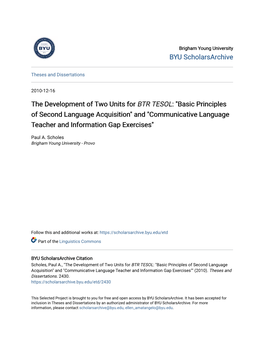 BTR TESOL</Em>