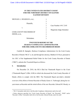 1:69-Cv-02145 Document #: 6590 Filed: 11/13/19 Page 1 of 30 Pageid #:58220