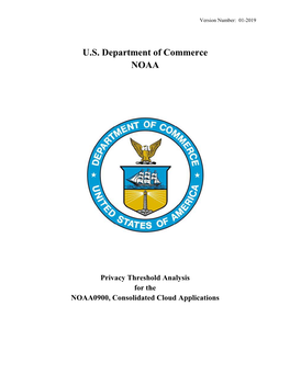 U.S. Department of Commerce NOAA