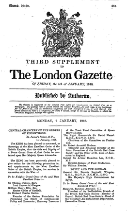 The London Gazette 