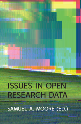 Issues in Open Research Data