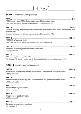 BOOK 1 GRAMMAR (9246 Questions))