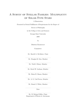 Multiplicity of Solar-Type Stars