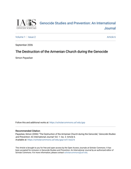 The Destruction of the Armenian Church During the Genocide