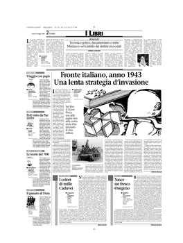 Fronte Italiano, Anno 1943 Una Lenta Strategia D'invasione